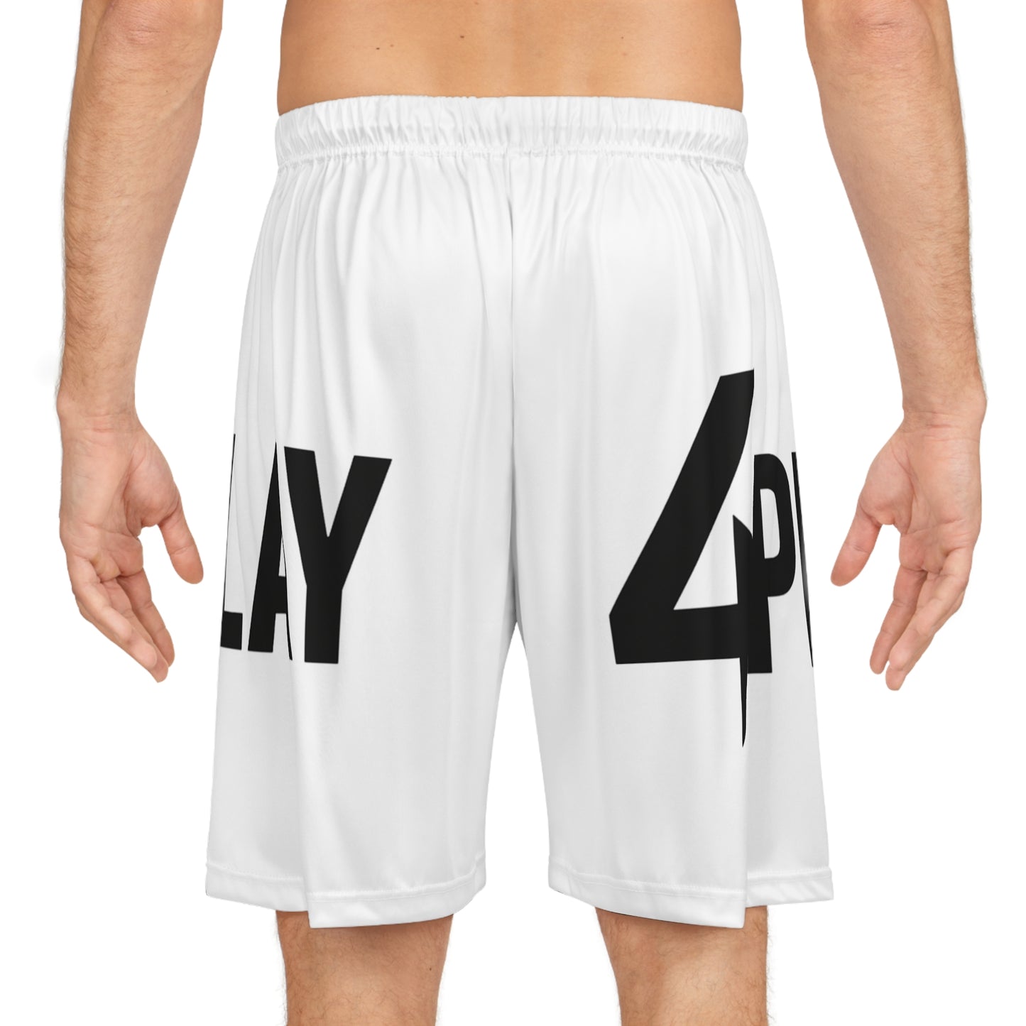 4Play Basketball Shorts  -White
