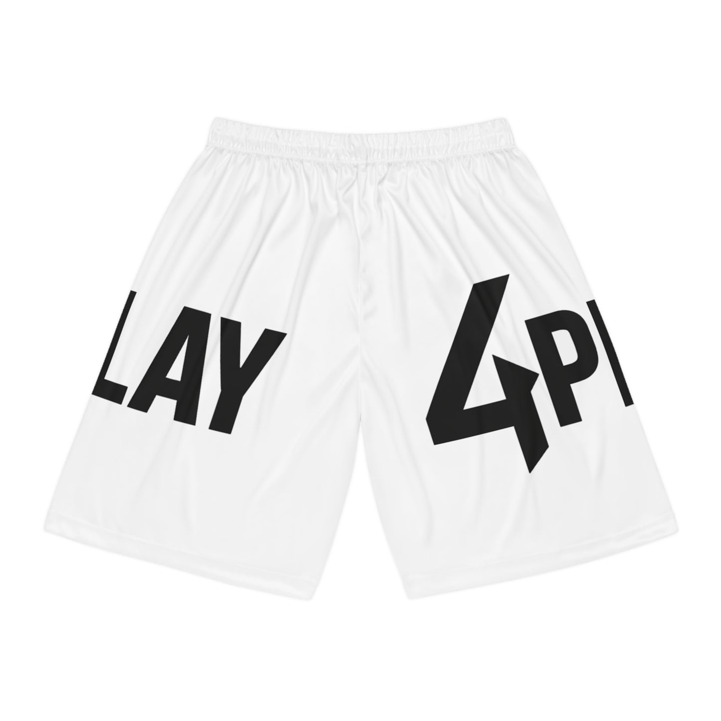 4Play Basketball Shorts  -White